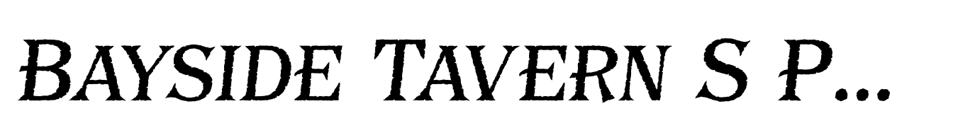 Bayside Tavern S Plain Italic